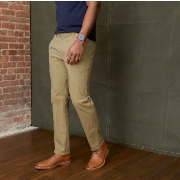 Robert Graham Classic Yates Khaki Tan Pants Size 32 - Picture 1 of 9